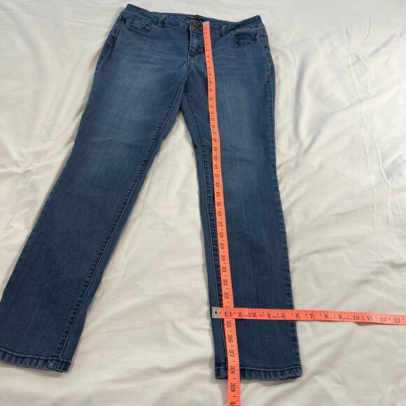 Miss Poured In Blue Women's 12 Skinny Jeans High Rise Light Weight - Picture 2 of 7